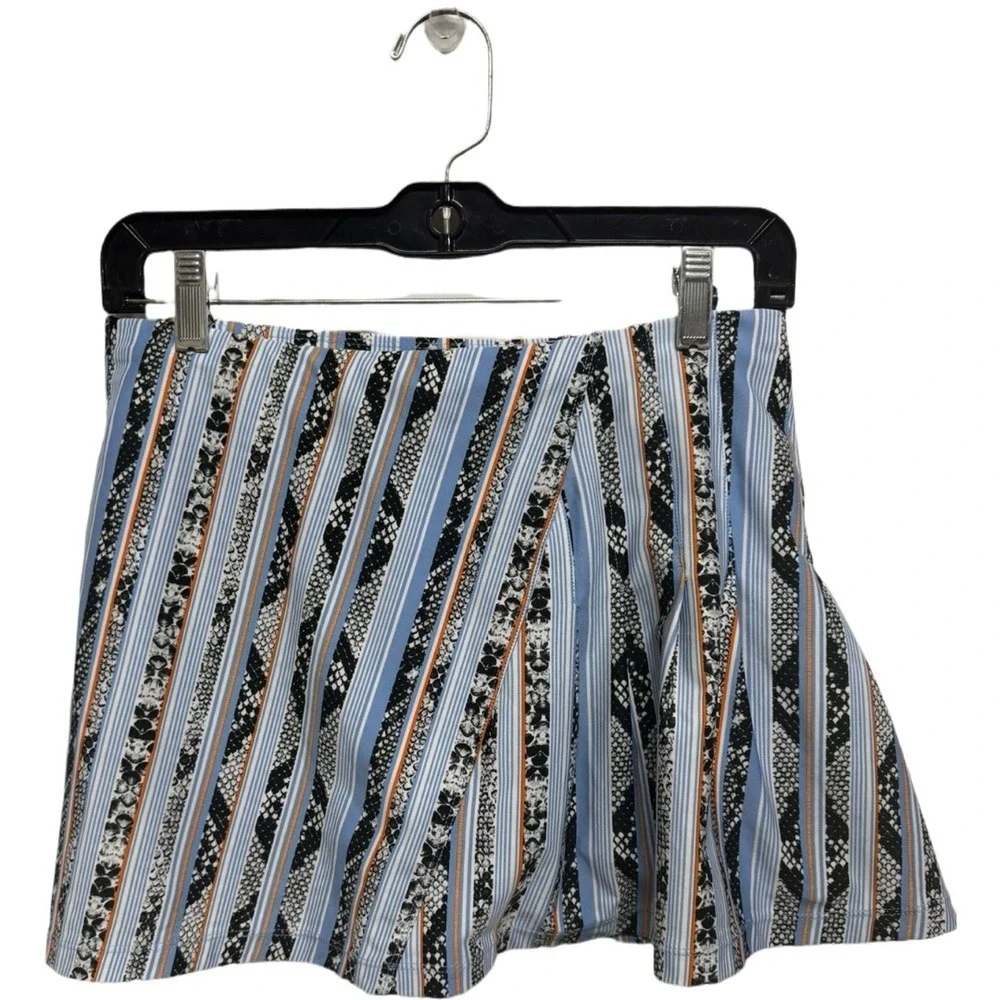Tail Snake Print Blue Orange Pickleball Tennis Skirt Skorts Size Small Athletic